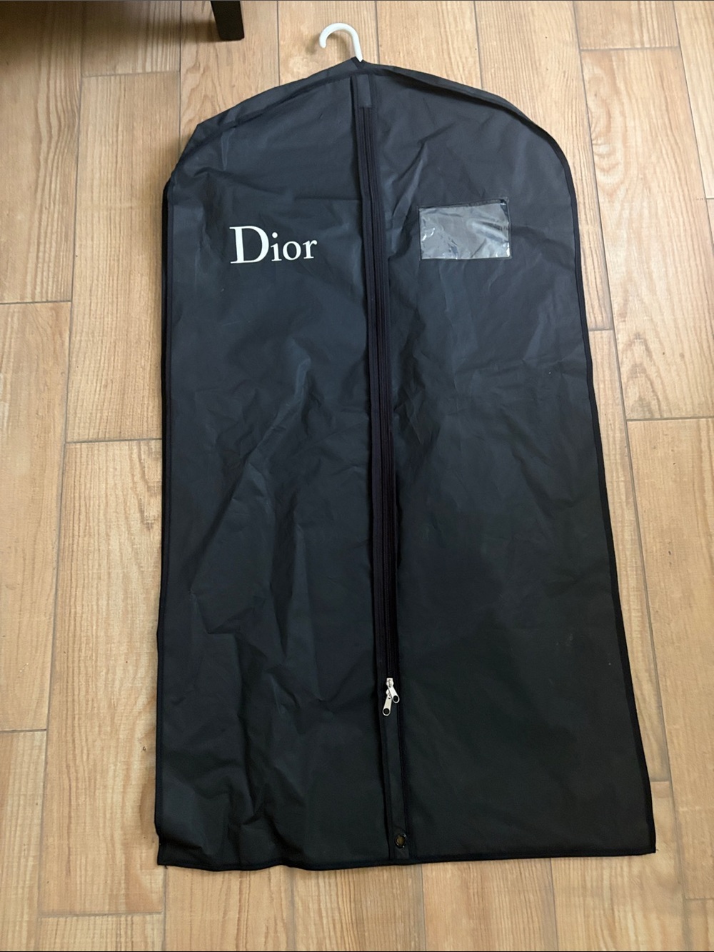 Dior Black Travel Garment Bag with Front Logo